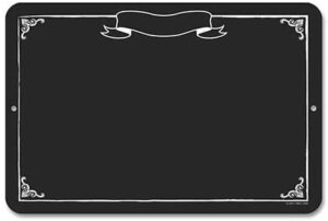 Chalkboard Style Planning Board 12 x 18 Metal Tin Sign Durable and Easy Hanging on Wall